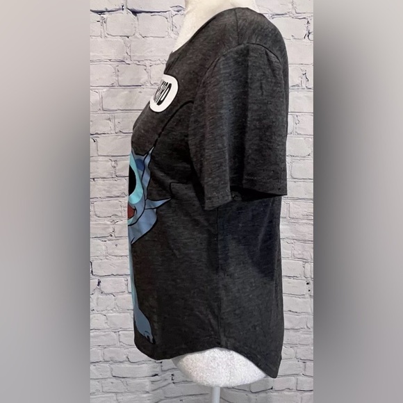 Disney gray Stich Stay Weird short sleeve t shirt size Medium (7-9) - Picture 2 of 4